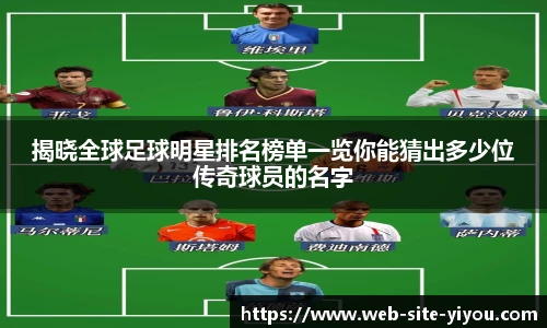 揭晓全球足球明星排名榜单一览你能猜出多少位传奇球员的名字
